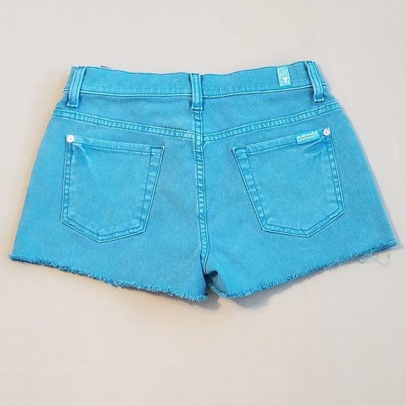 7 For All Mankind Cutoff Jean Shorts - Picture 3 of 6